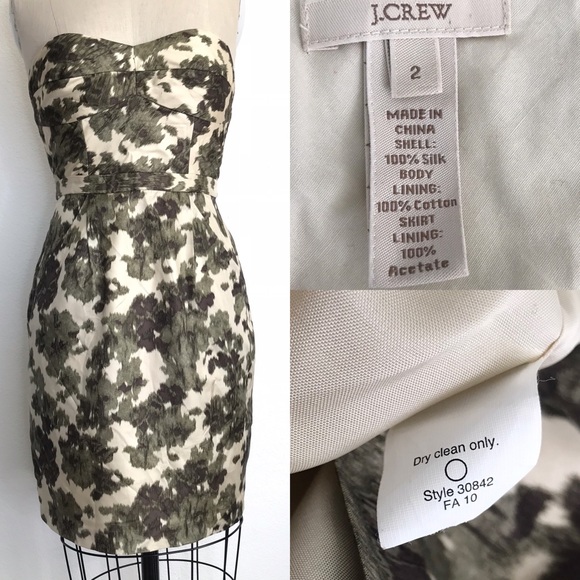 J. Crew 2 silk strapless dress - Picture 8 of 8